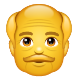 Whatsapp older man emoji image