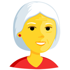 Facebook Messenger older woman emoji image