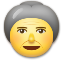LG older woman emoji image