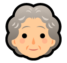 SoftBank older woman emoji image