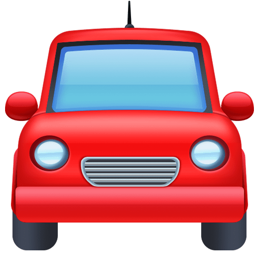 Facebook oncoming automobile emoji image