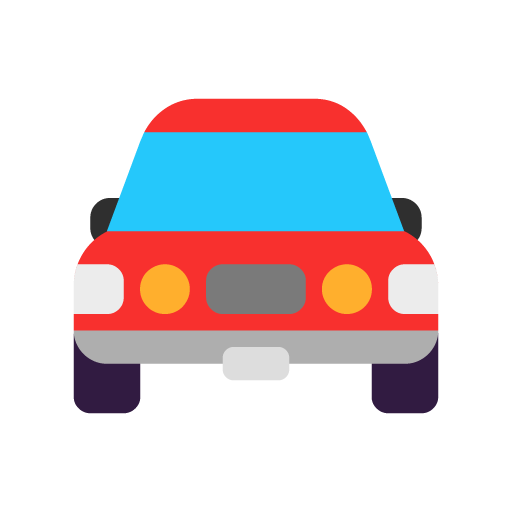 Microsoft oncoming automobile emoji image