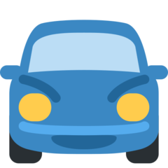 Twitter oncoming automobile emoji image