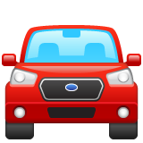 Whatsapp oncoming automobile emoji image