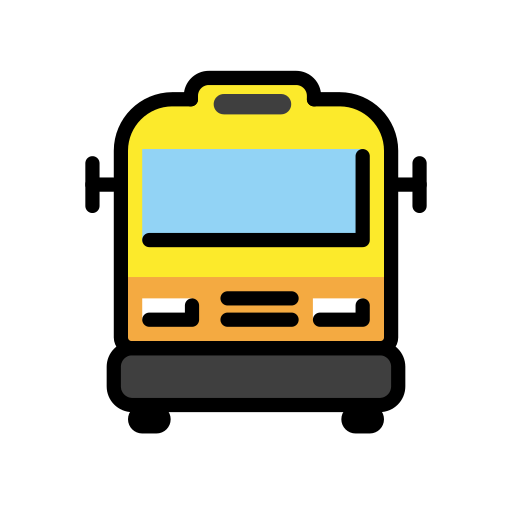 Openmoji oncoming bus emoji image