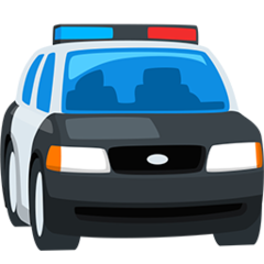 Facebook Messenger oncoming police car emoji image