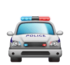 Huawei oncoming police car emoji image