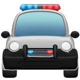 IOS/Apple oncoming police car emoji image