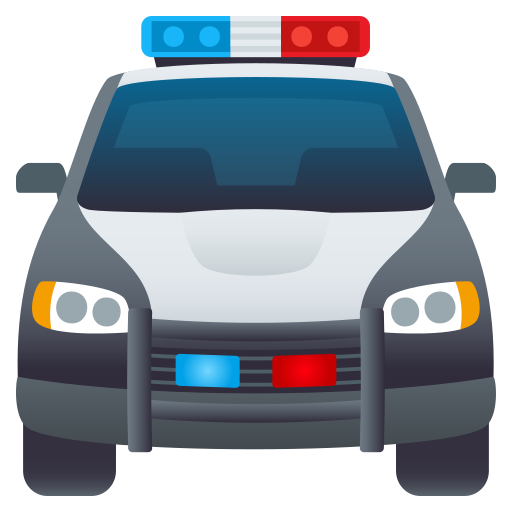 JoyPixels oncoming police car emoji image