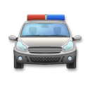 LG oncoming police car emoji image