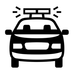 Noto Emoji Font oncoming police car emoji image