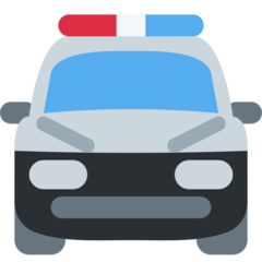 Twitter oncoming police car emoji image