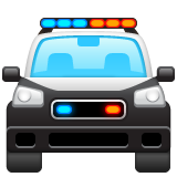 Whatsapp oncoming police car emoji image
