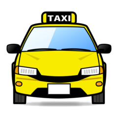 Emojidex oncoming taxi emoji image