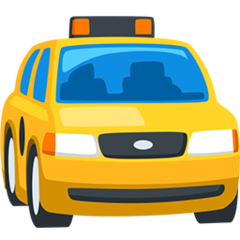 Facebook Messenger oncoming taxi emoji image