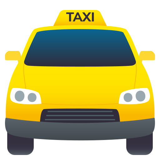 JoyPixels oncoming taxi emoji image