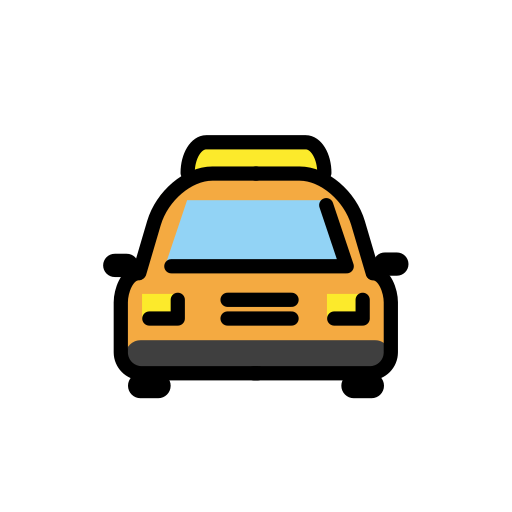 Openmoji oncoming taxi emoji image
