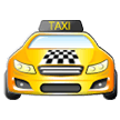 Samsung oncoming taxi emoji image