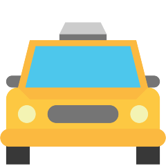Skype oncoming taxi emoji image
