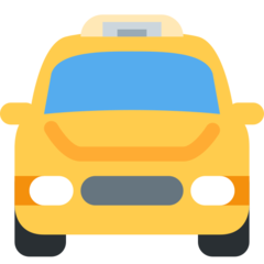 Twitter oncoming taxi emoji image