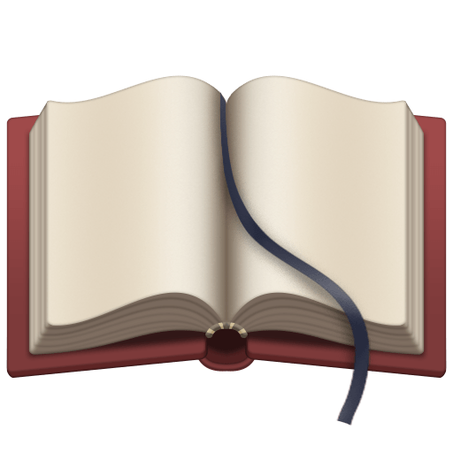 Facebook open book emoji image