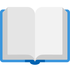 Skype open book emoji image