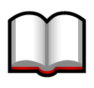 SoftBank open book emoji image