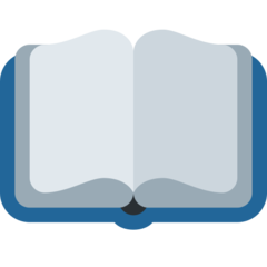 Twitter open book emoji image