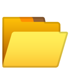 Google open file folder emoji image