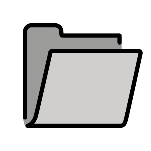 Openmoji open file folder emoji image
