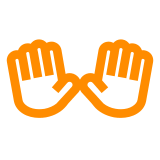 Docomo open hands sign emoji image