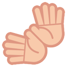 HTC open hands sign emoji image