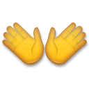 LG open hands sign emoji image