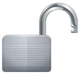 Whatsapp open lock emoji image