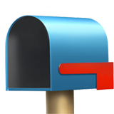 IOS/Apple open mailbox with lowered flag emoji image