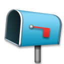 LG open mailbox with lowered flag emoji image