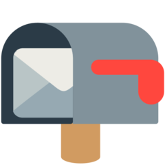 Mozilla open mailbox with lowered flag emoji image