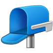 Samsung open mailbox with lowered flag emoji image