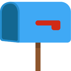 Skype open mailbox with lowered flag emoji image