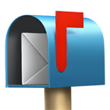 IOS/Apple open mailbox with raised flag emoji image