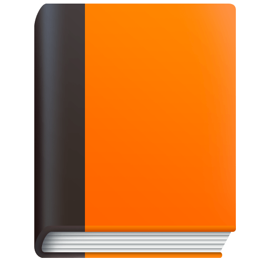 Facebook orange book emoji image