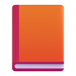 Microsoft Teams orange book emoji image