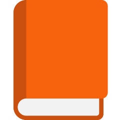 Skype orange book emoji image
