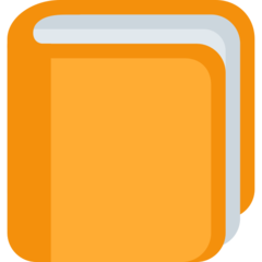 Twitter orange book emoji image