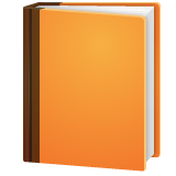 Whatsapp orange book emoji image