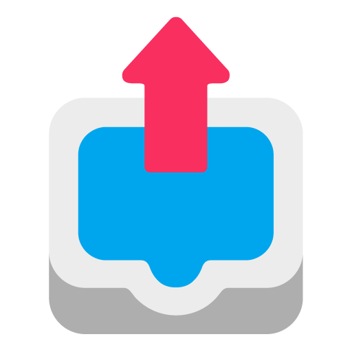 Microsoft outbox tray emoji image