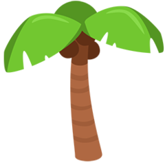 Facebook Messenger palm tree emoji image