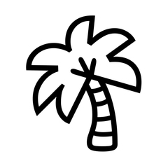 Noto Emoji Font palm tree emoji image