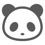 Docomo panda face emoji image