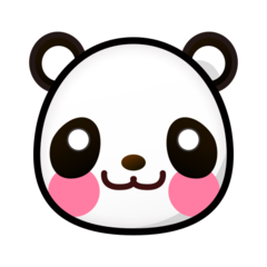 Emojidex panda face emoji image